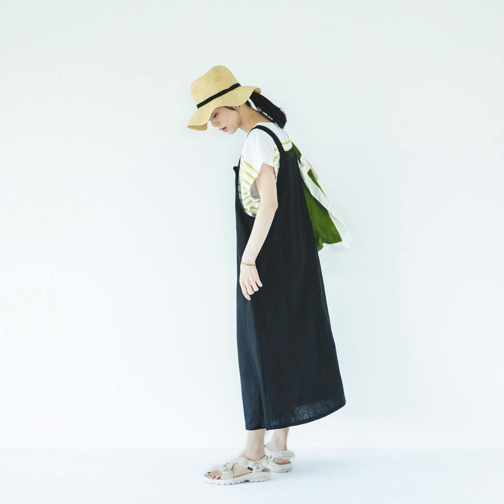 当店別注】fog linen work / リネンサロペットスカート - 北欧、暮らし