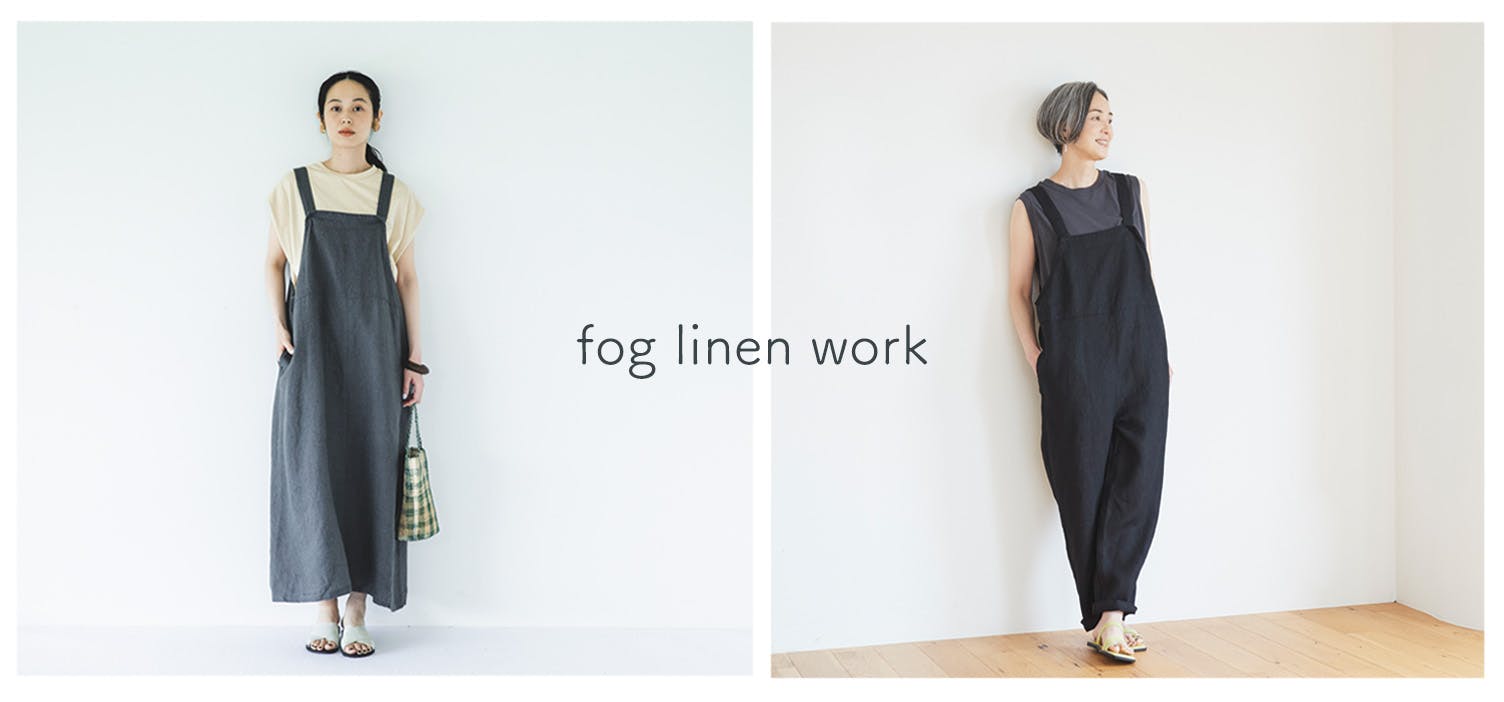 fog linen work / リネンサロペット - 北欧、暮らしの道具店