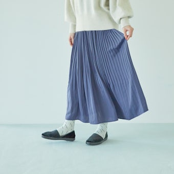 sosotto / ソソット / プリーツスカート（ブルー）の商品写真