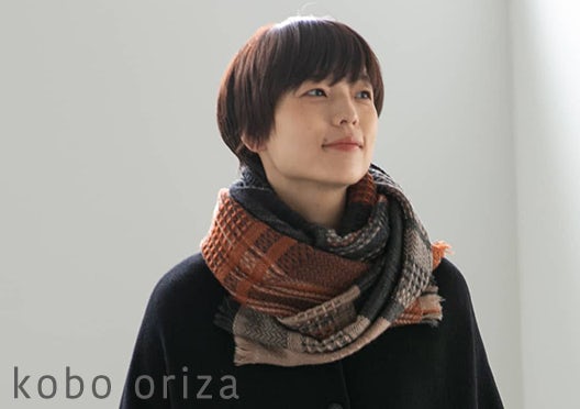 kobo oriza/ウール変わり織りマフラーの画像