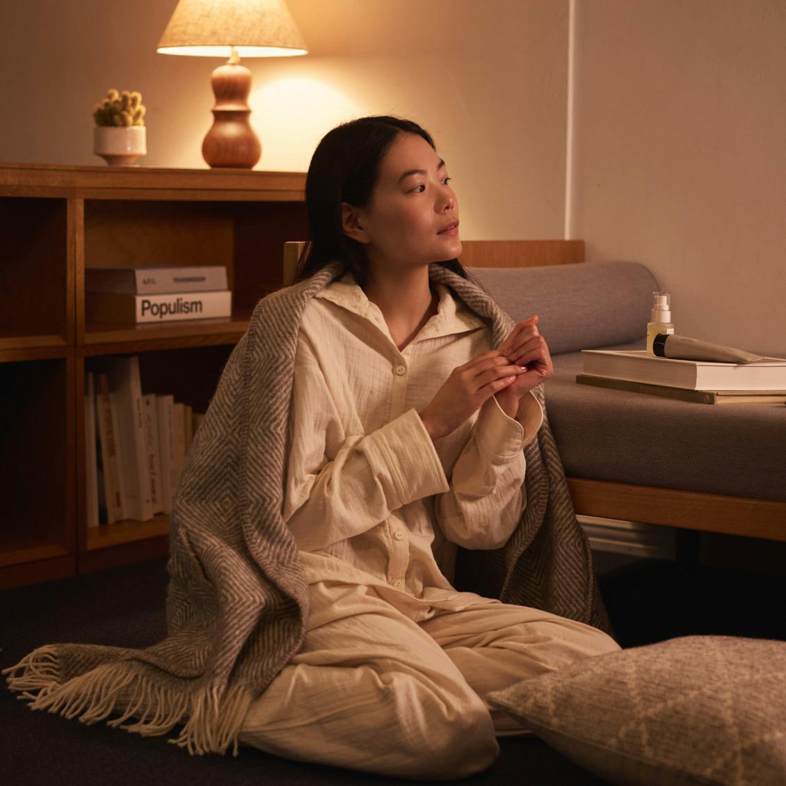 夜じかんをご褒美に」襟元にこだわったダブルガーゼパジャマ