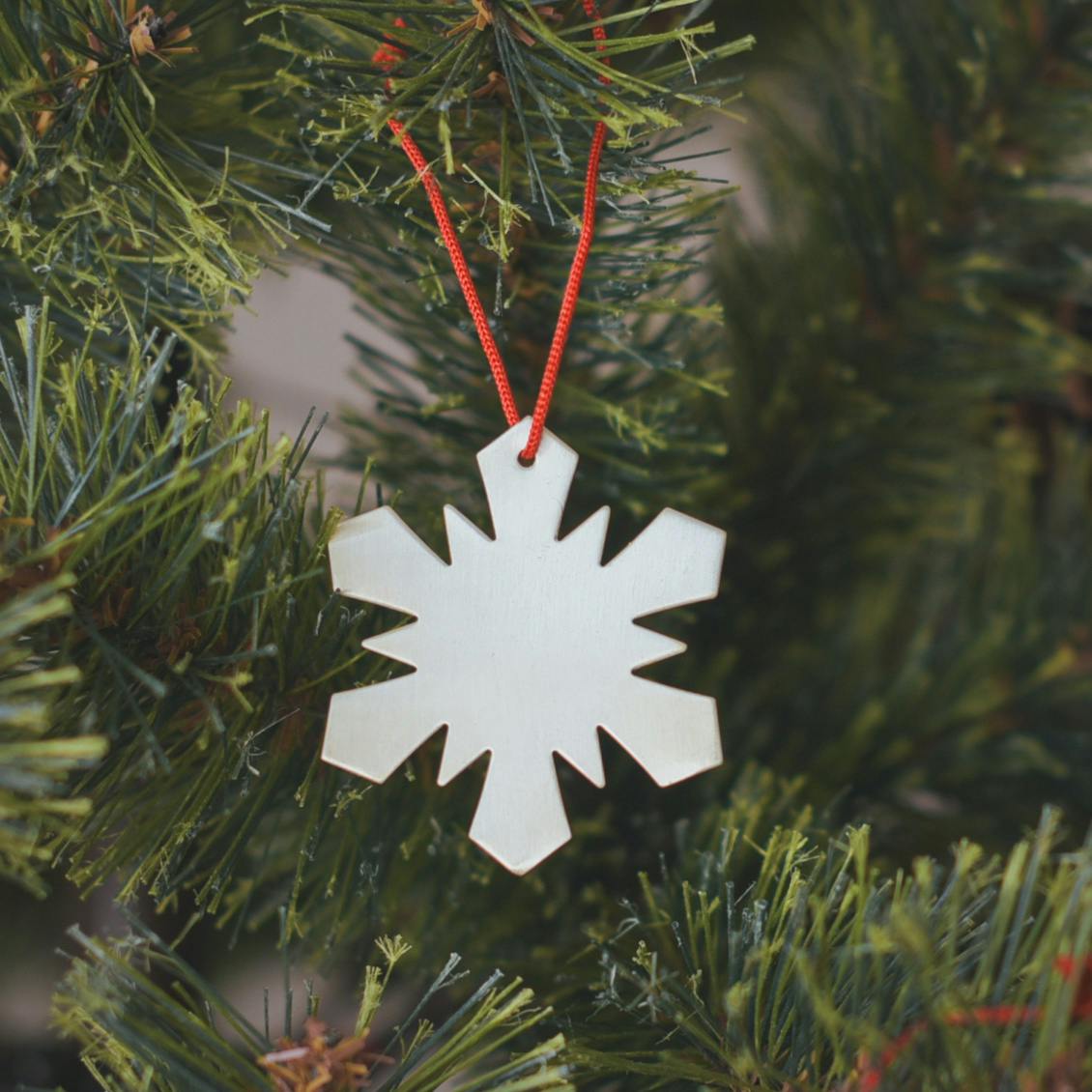 【取り扱い終了】fog linen work/フォグリネンワーク/雪のオーナメント3（シルバー）の商品写真