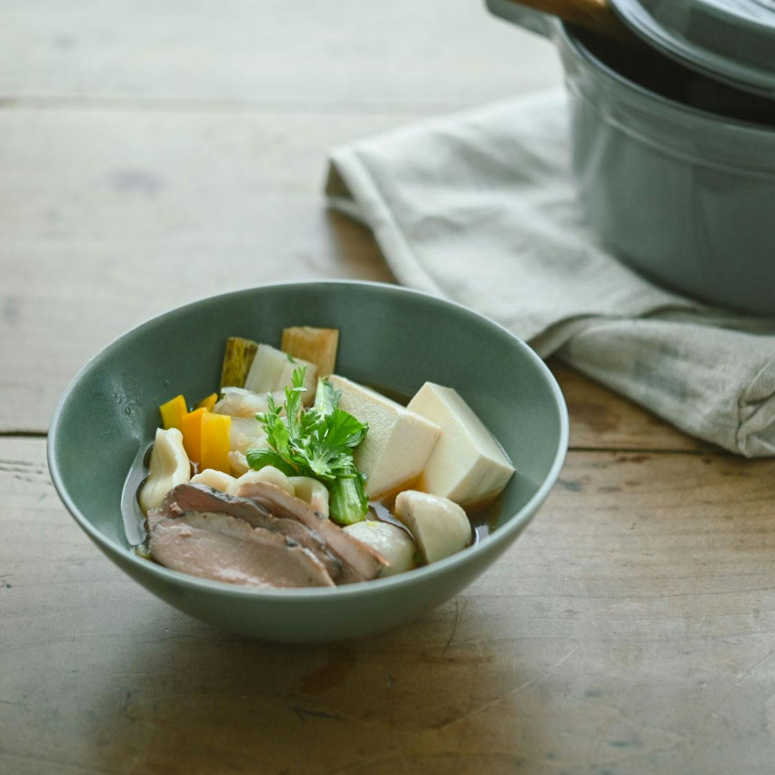 きほんのうつわ / 日々ボウル（16.5cm）/ 白・深緑 - 北欧、暮らしの道具店