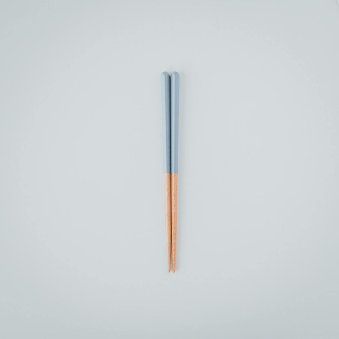 手になじむ三角形のお箸 / ブルー / 18cmの商品写真