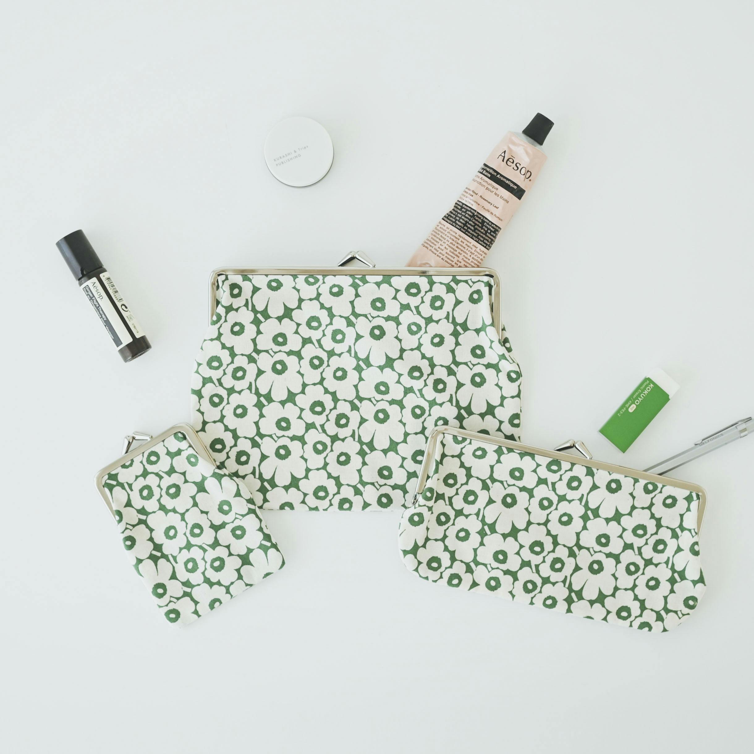 Marimekko / マリメッコ / Pikkuinen Unikko / がま口ポーチ