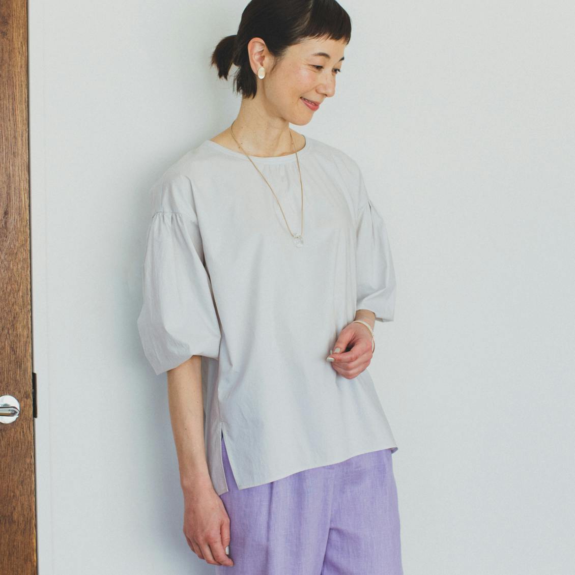 「洗いざらしがマイルール」香菜子さんとつくった2WAYトップス 洗いざらしがマイルール」香菜子さんとつくった2WAYトップス