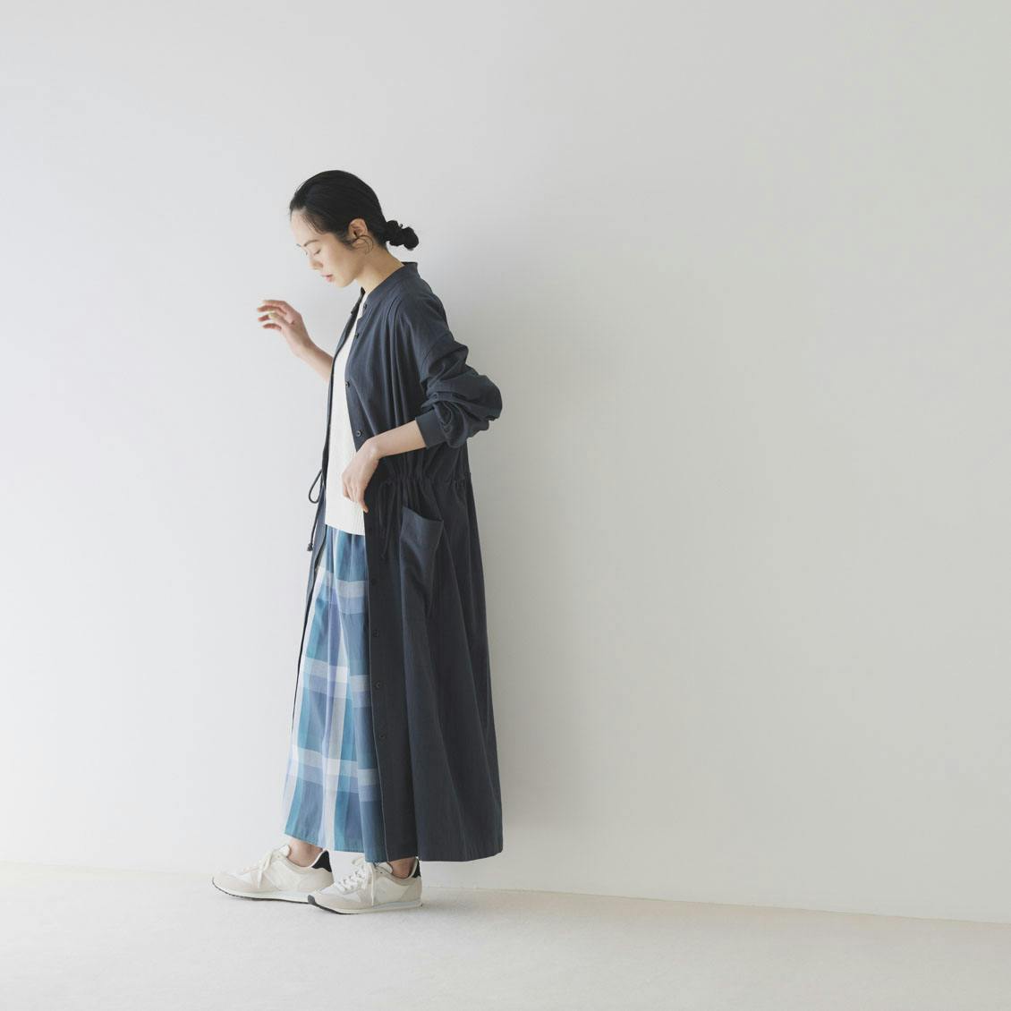 私の毎日に寄りそう服」羽織りにもなるコットンワンピース