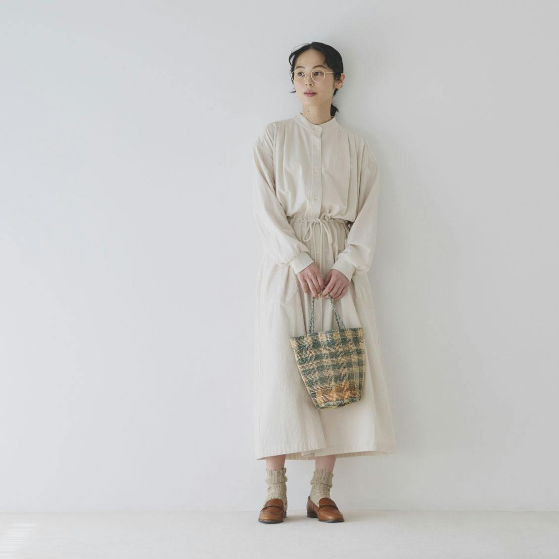 ランキングや新製品 私の毎日に寄りそう服」羽織りにもなるコットンワンピース ワンピース