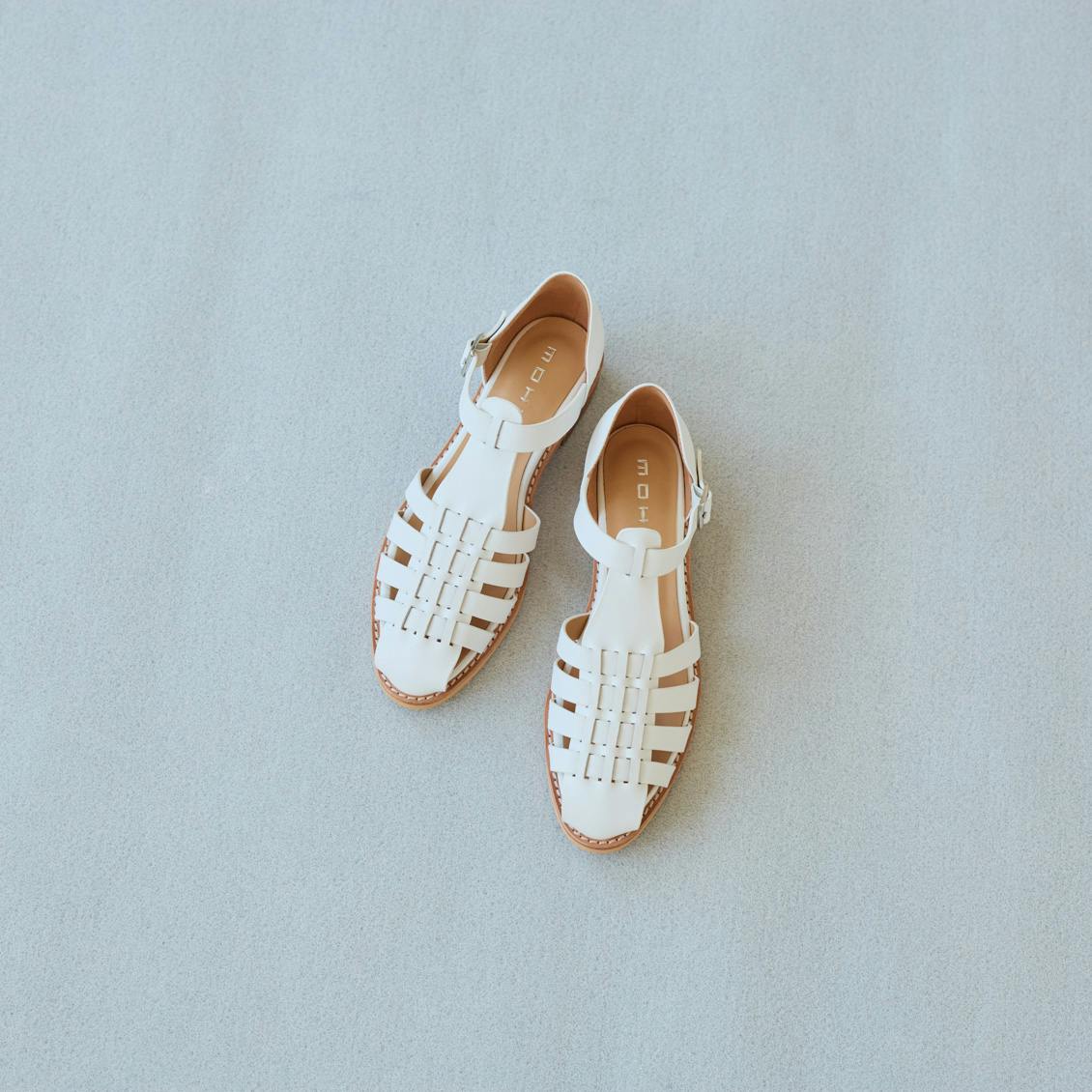 【今季終了】MOHI / クラシックグルカサンダル / ホワイト / サイズ37（23.5cm）の商品写真