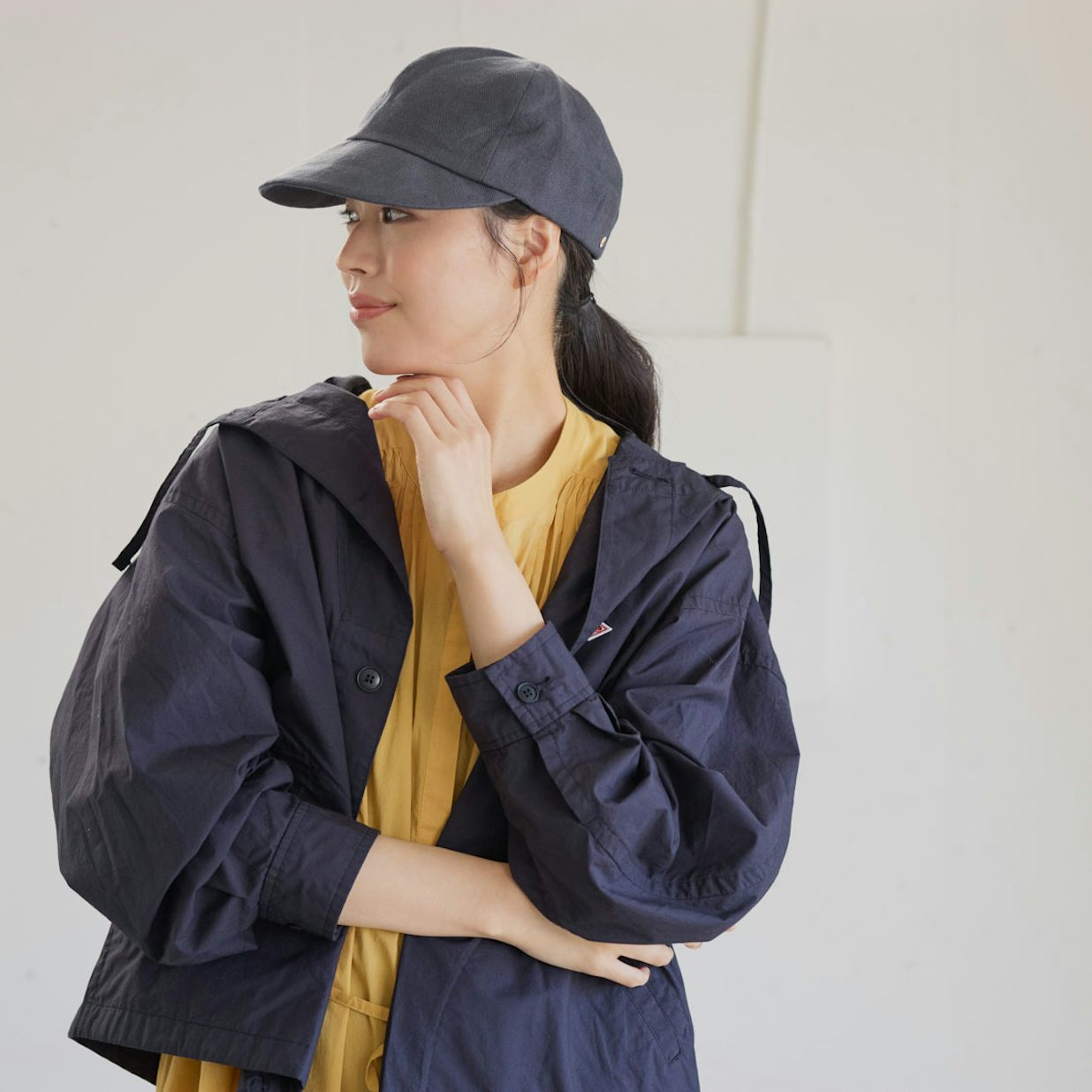 Nine Tailor / ナインテーラー / リネンキャップ(カーキ Nine Tailor / ナインテーラー / リネンキャップ(カーキ