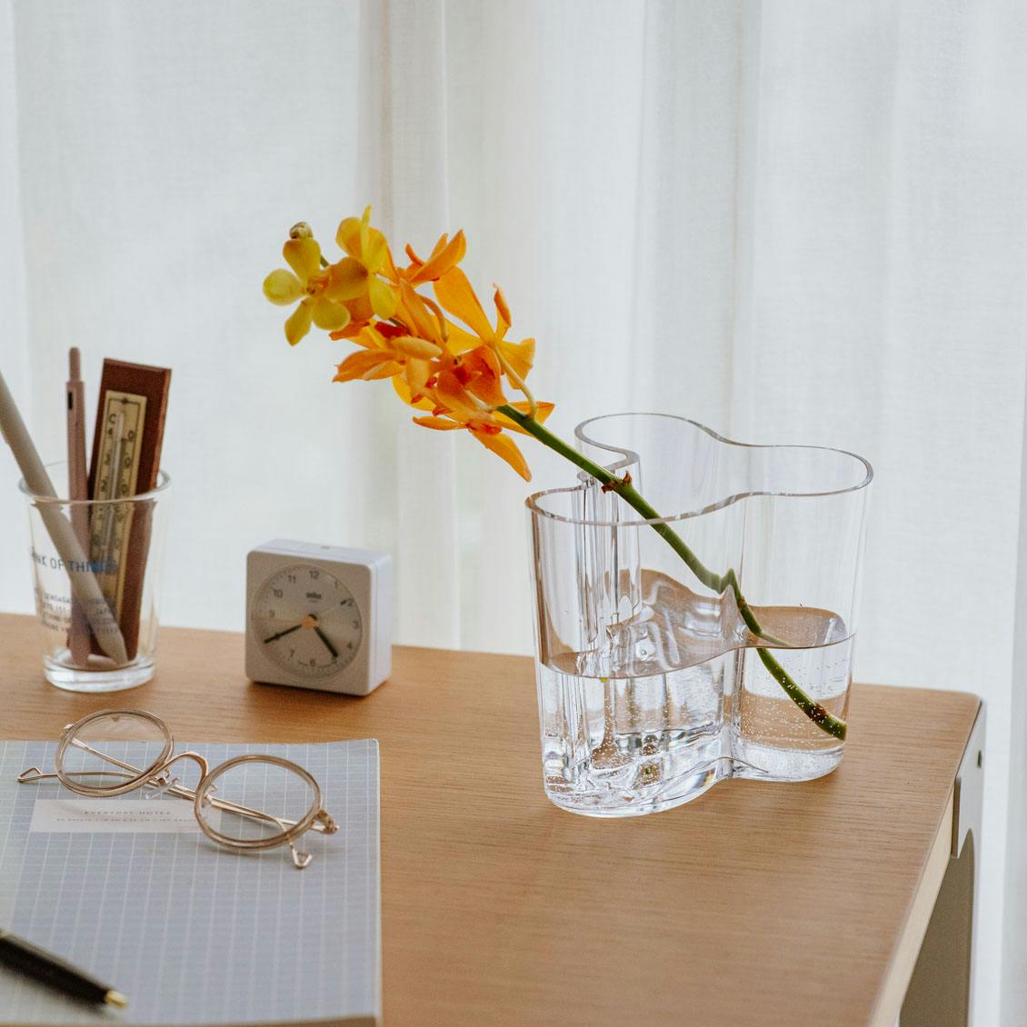 iittala/イッタラ/Alvar Aalto/アルヴァ・アアルト/ 花瓶 95mm クリア