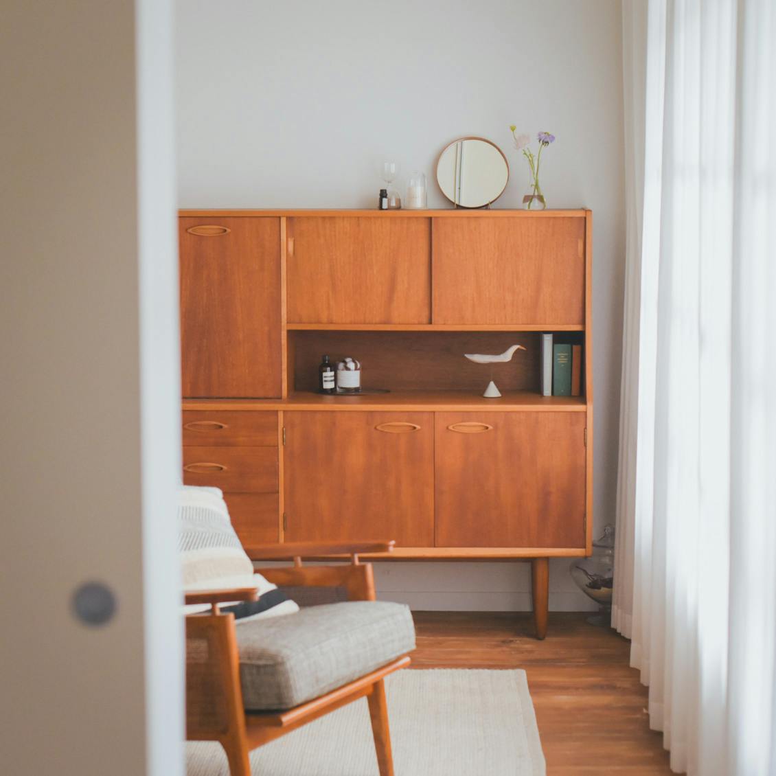 Homestead / シェーカーミラー / ラウンド / S（22.5cm） - 北欧