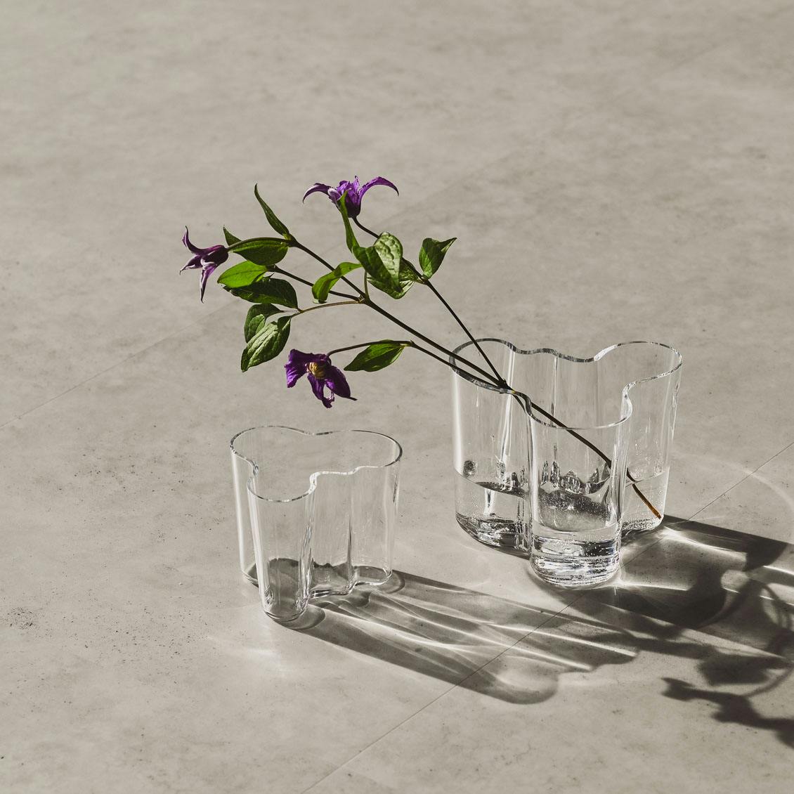 iittala/イッタラ/Alvar Aalto/アルヴァ・アアルト/ 花瓶 95mm クリア 