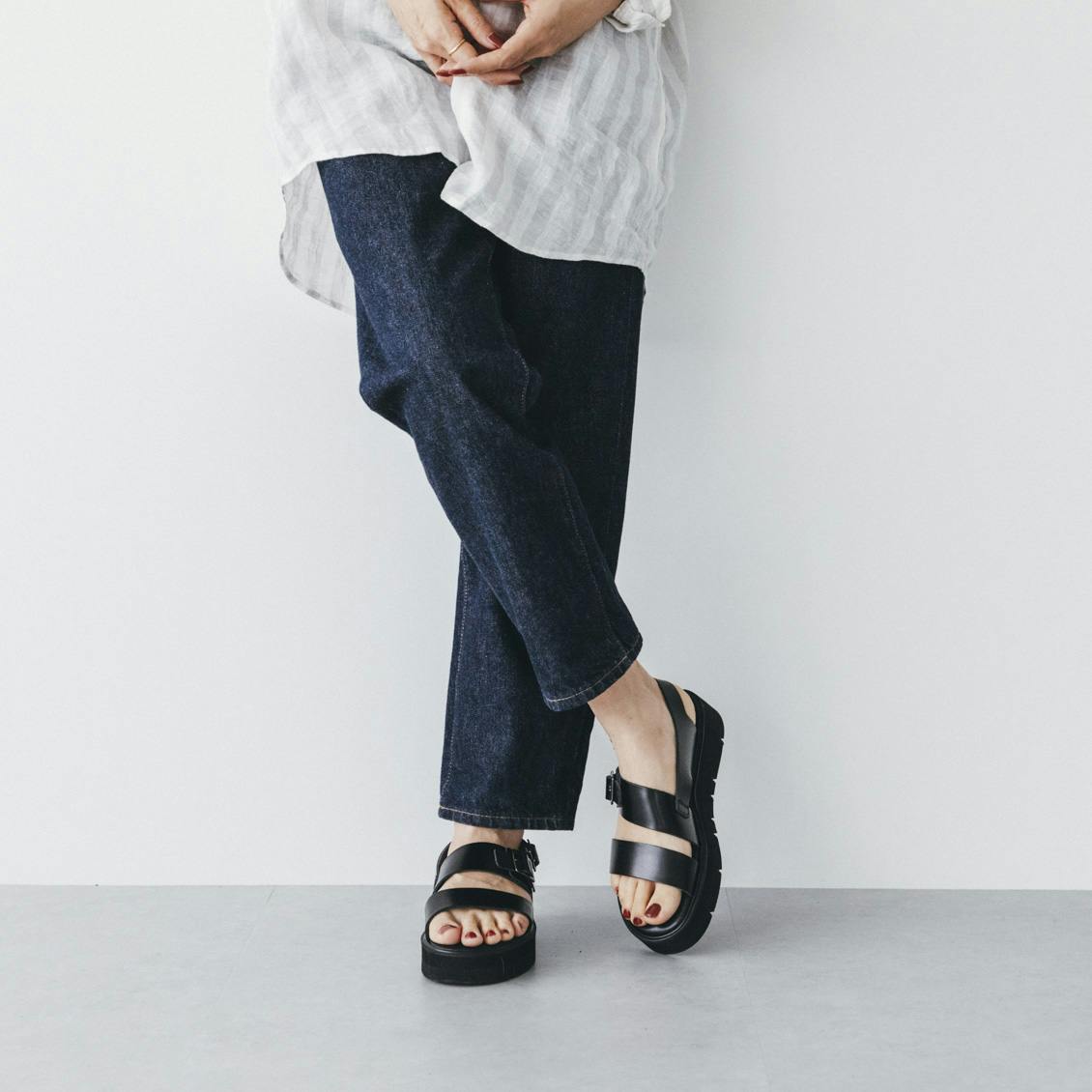 【よー♪購入前にコメントください！】レザーベルトサンダル　北欧暮らしの道具 BEAUTIFUL SHOES / ビューティフルシューズ / レザーベルト