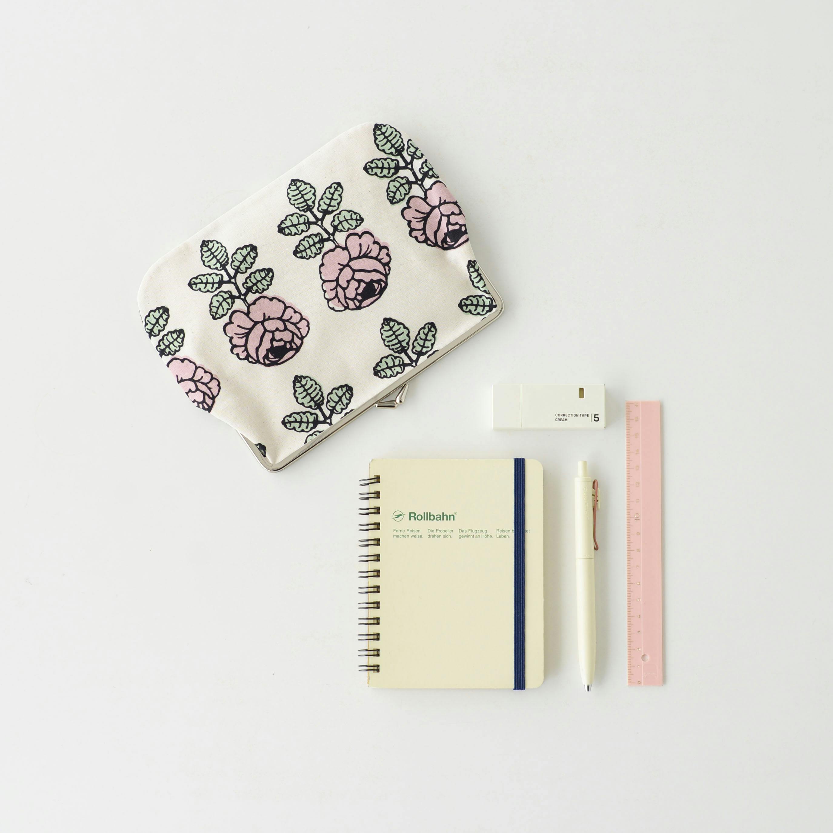 日本別注】Marimekko / マリメッコ / Vihkiruusu / がま口ポーチ