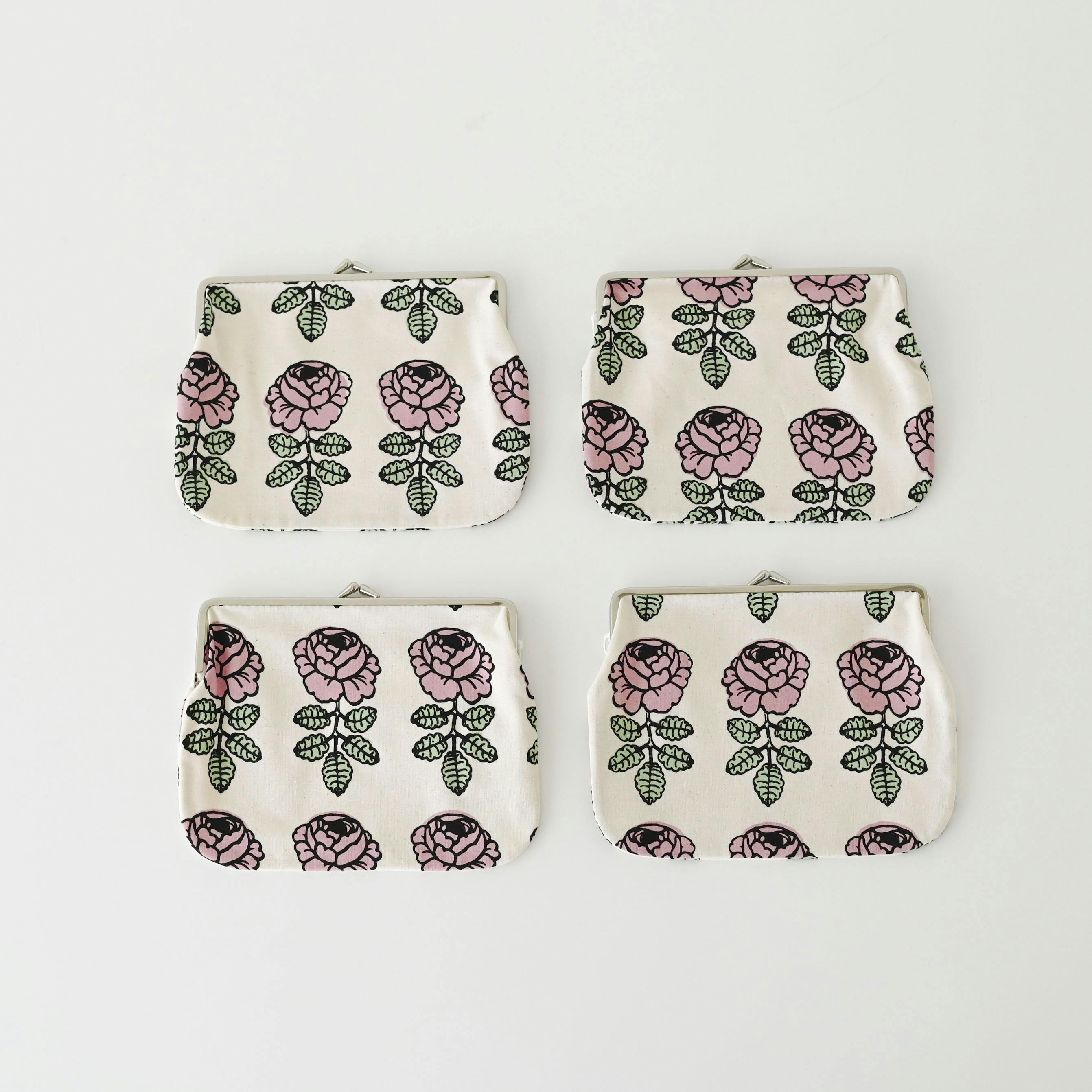 日本別注】Marimekko / マリメッコ / Vihkiruusu / がま口ポーチ