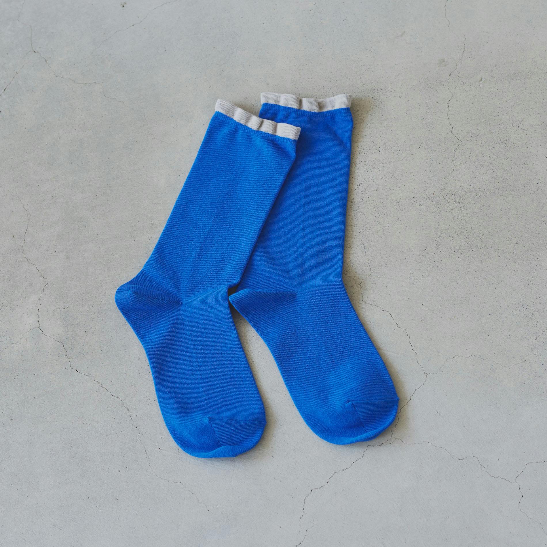 足元15cmの景色をつくるベーシック靴下 / ブルーの商品写真