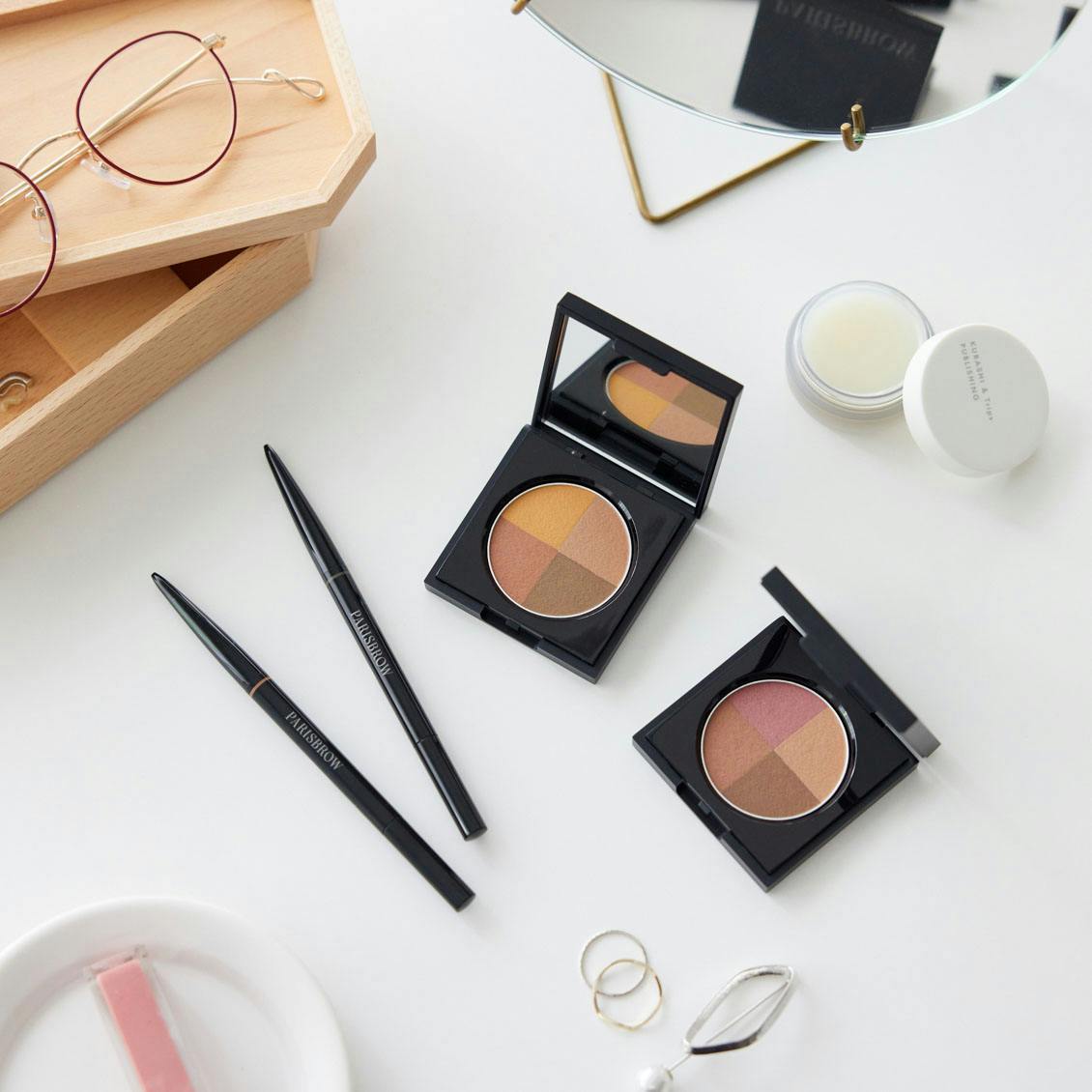 PARISBROW / アイブロウパウダーパレット（ピンクブラウン