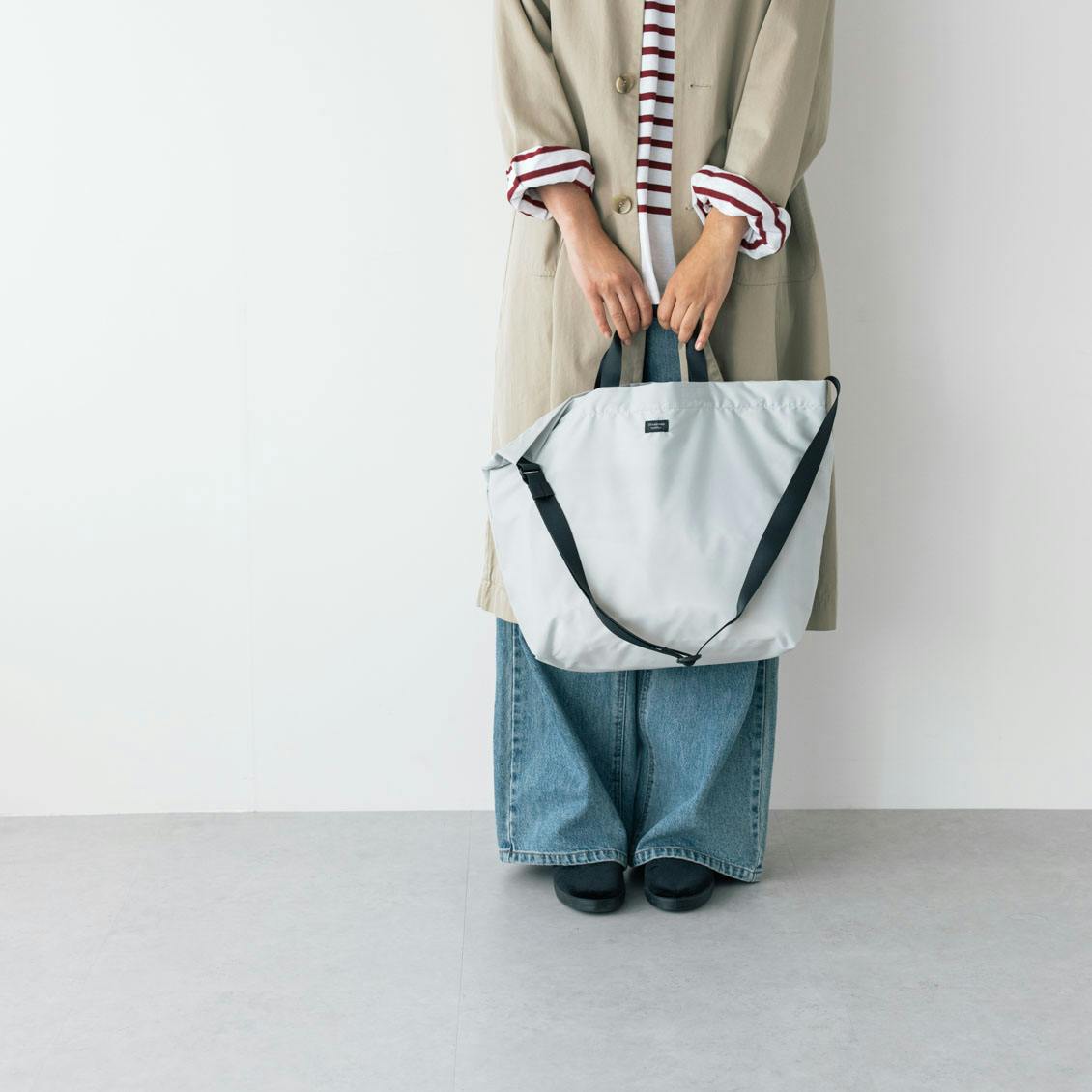 【別注】スタンダードサプライ / 2WAYで使えるペアレンツバッグ（アイスグレー）の商品写真