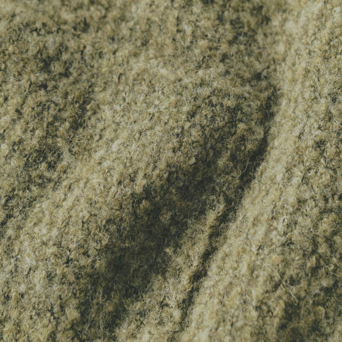 やわらかに、品よく」アルパカ混のブークレカーディガン - 北欧