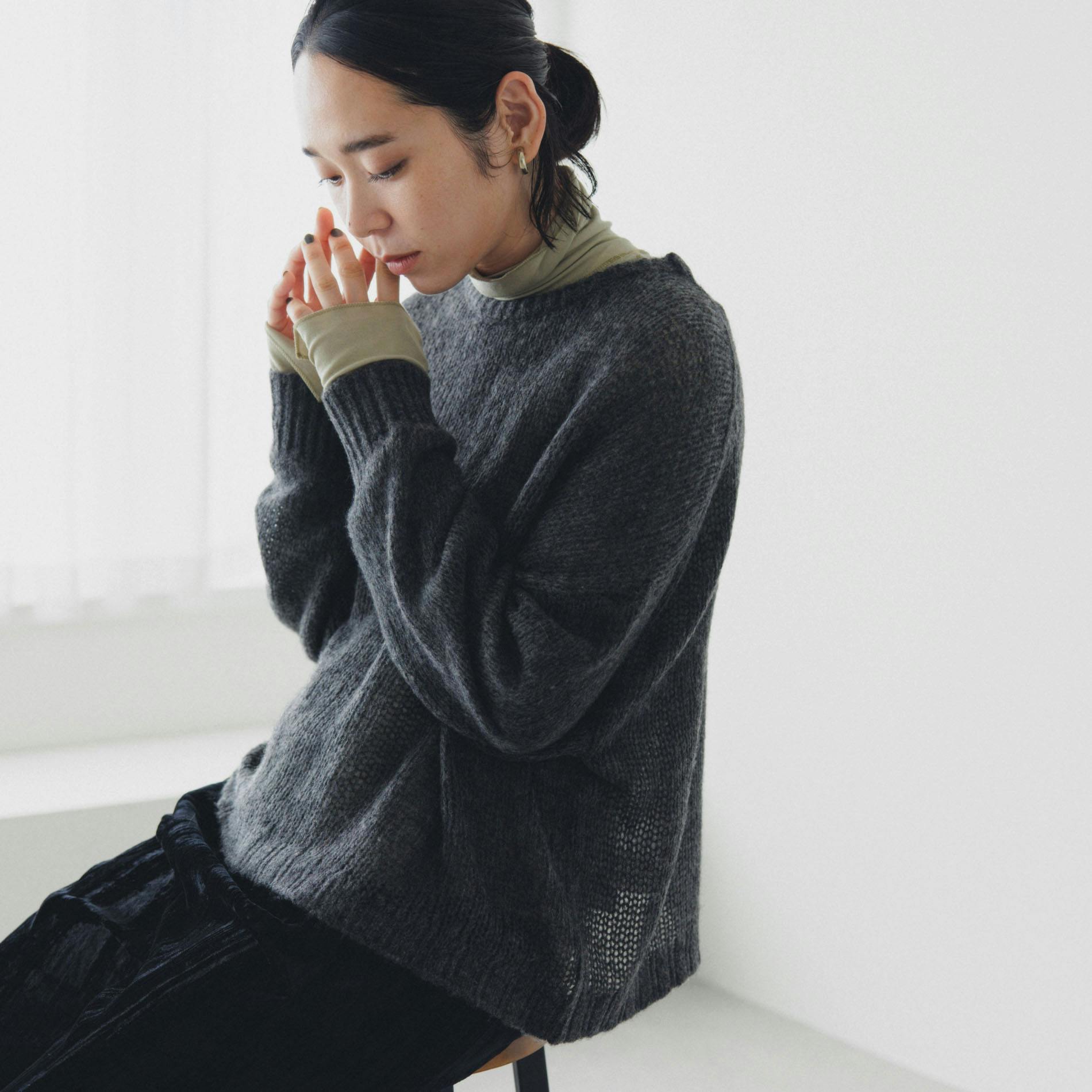 ebure × Ron Herman ニット イエロー レディース セーター 長袖
