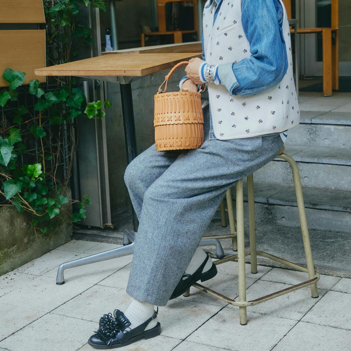 北欧暮らしの道具店　ノーカラージャケット 北欧暮らしの道具店 ノーカラージャケット