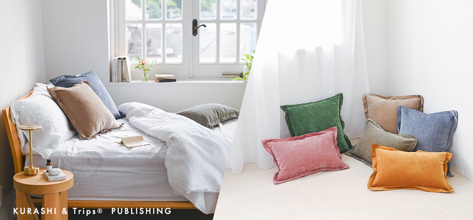 インテリアに、憧れをひとさじ」ベロア調のクッションカバー - 北欧