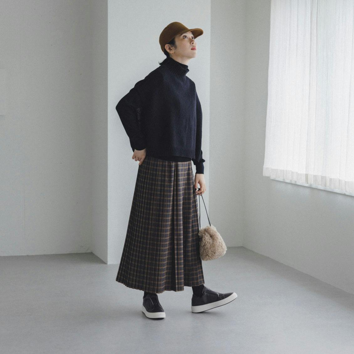 sosotto / ソソット / チェック柄プリーツスカート / 千鳥柄タータン