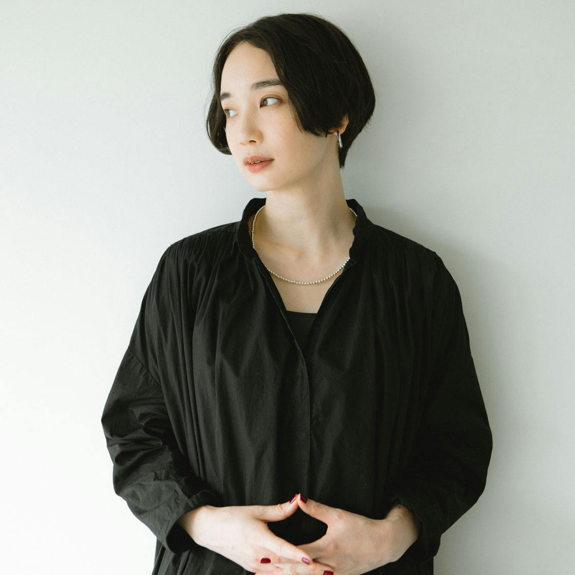 ERICKA NICOLAS BEGAY / ナバホパール / シルバーネックレス ERICKA NICOLAS BEGAY / ナバホパール / シルバーネックレス