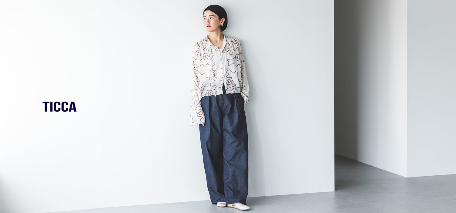 TICCA / ティッカ / タックワイドデニム - 北欧、暮らしの道具店
