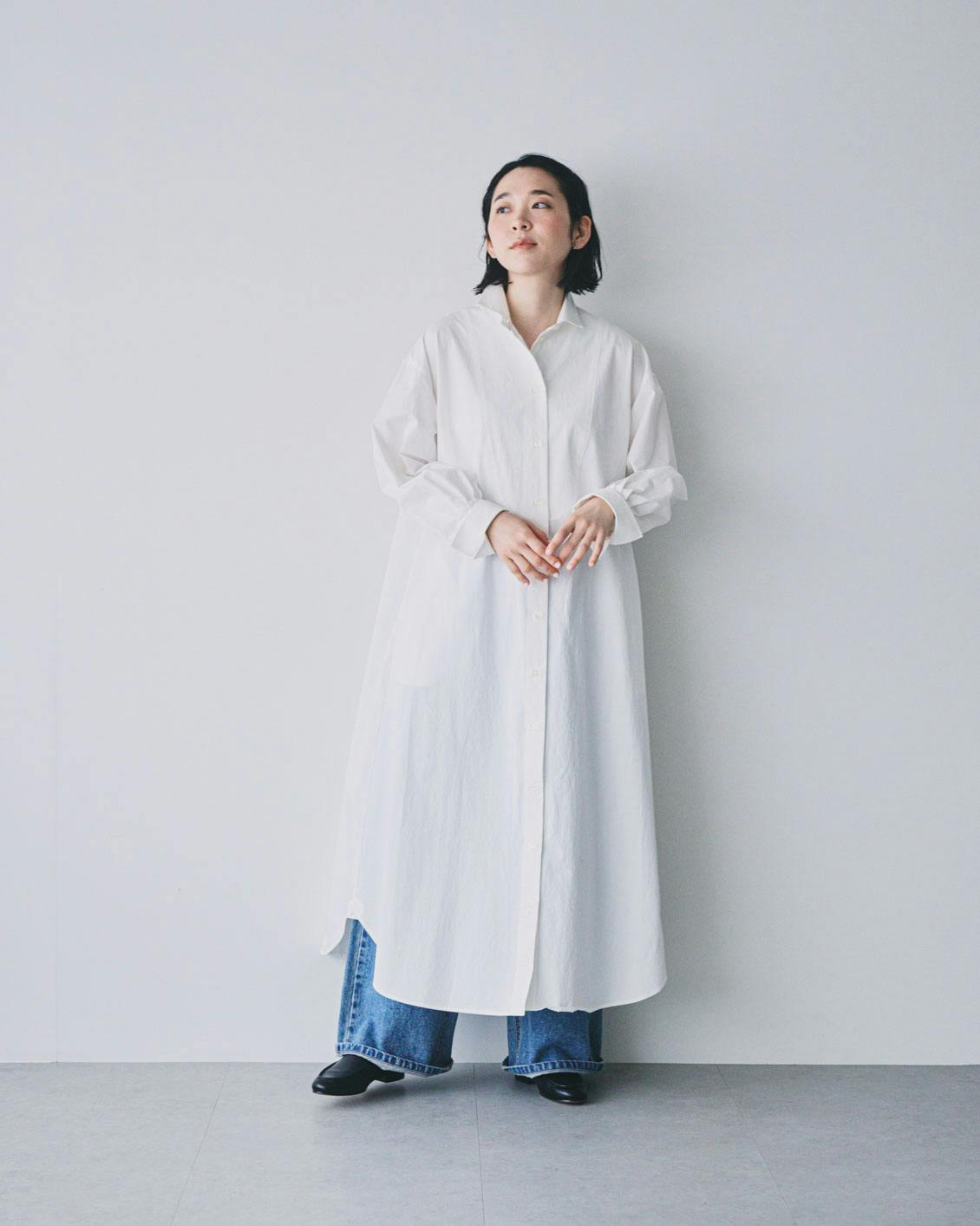 北欧、暮らしの道具店「大人に似合うシルエット」羽織りにもなるシャツワンピース 新商品】着回し力抜群！羽織りにもなる秋色ワンピースを、当店