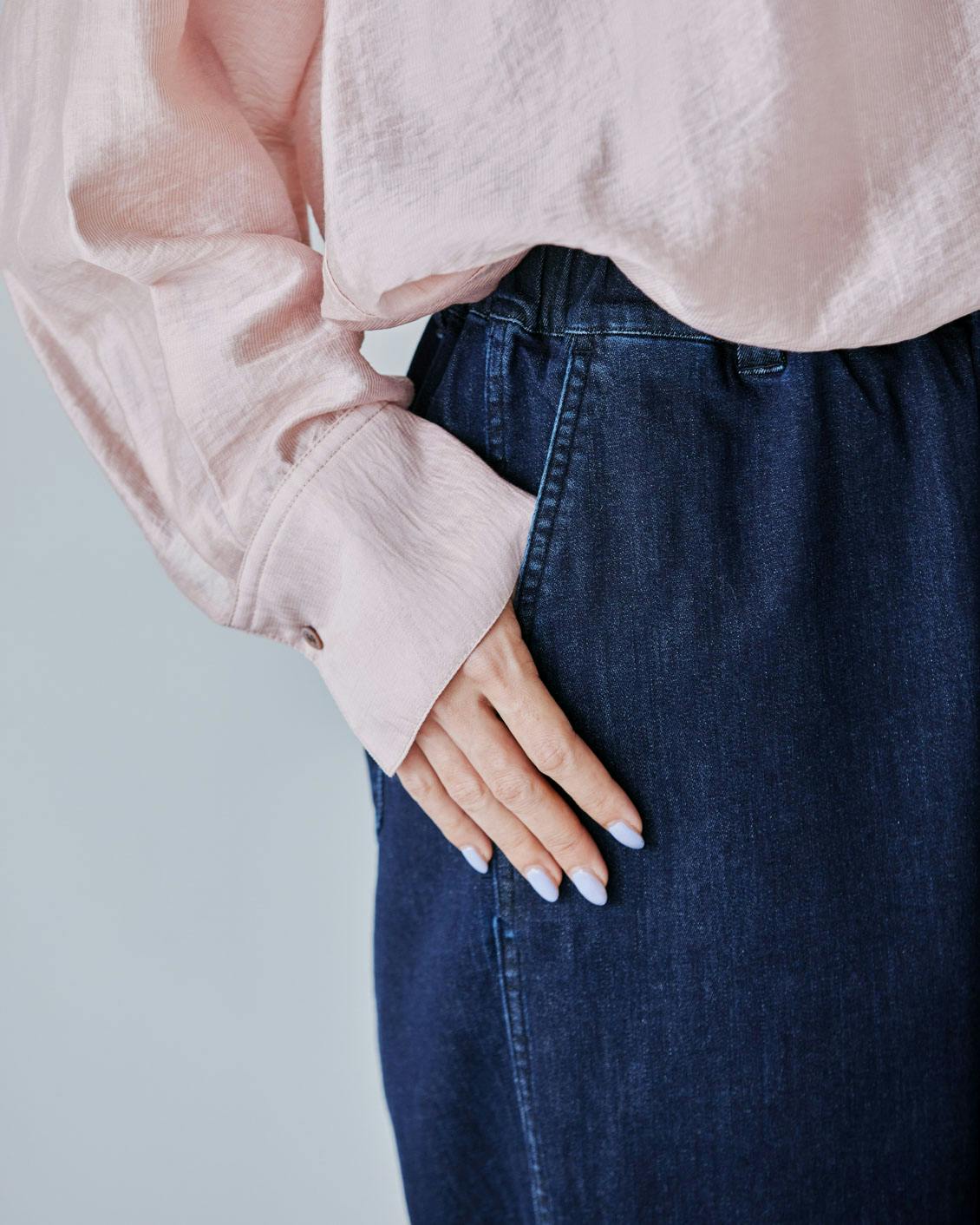 楽ちんなのに、スッキリ見え」たよれるペグパンツ（S・M・T