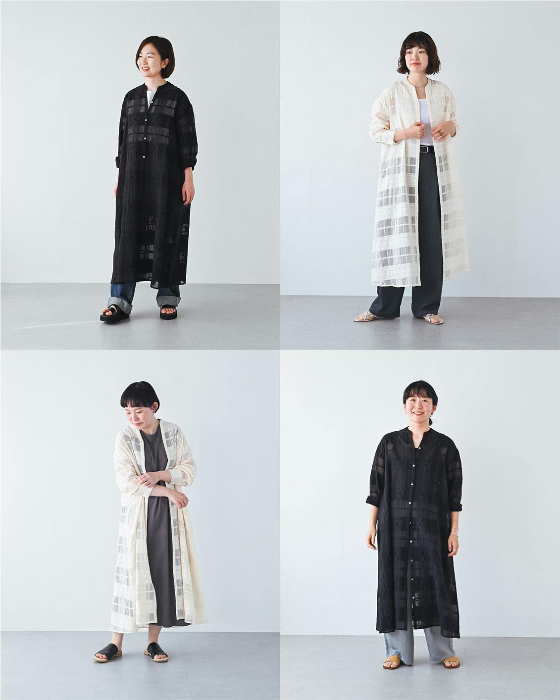 重ねれば、こころ躍る」チェック織りのシャツワンピース