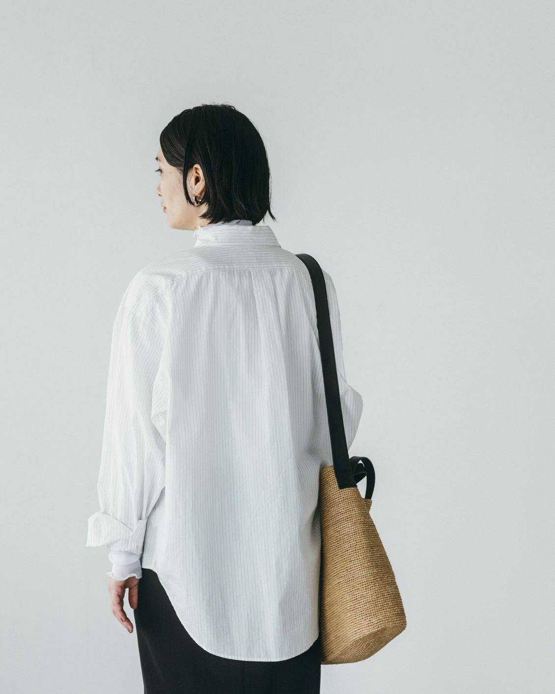 品よく、たっぷり」ラフィアのショルダートートバッグ - 北欧 品よく、たっぷり」ラフィアのショルダートートバッグ - 北欧