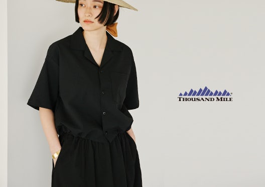 THOUSAND MILE / シアサッカーシャツ＆スカートの画像
