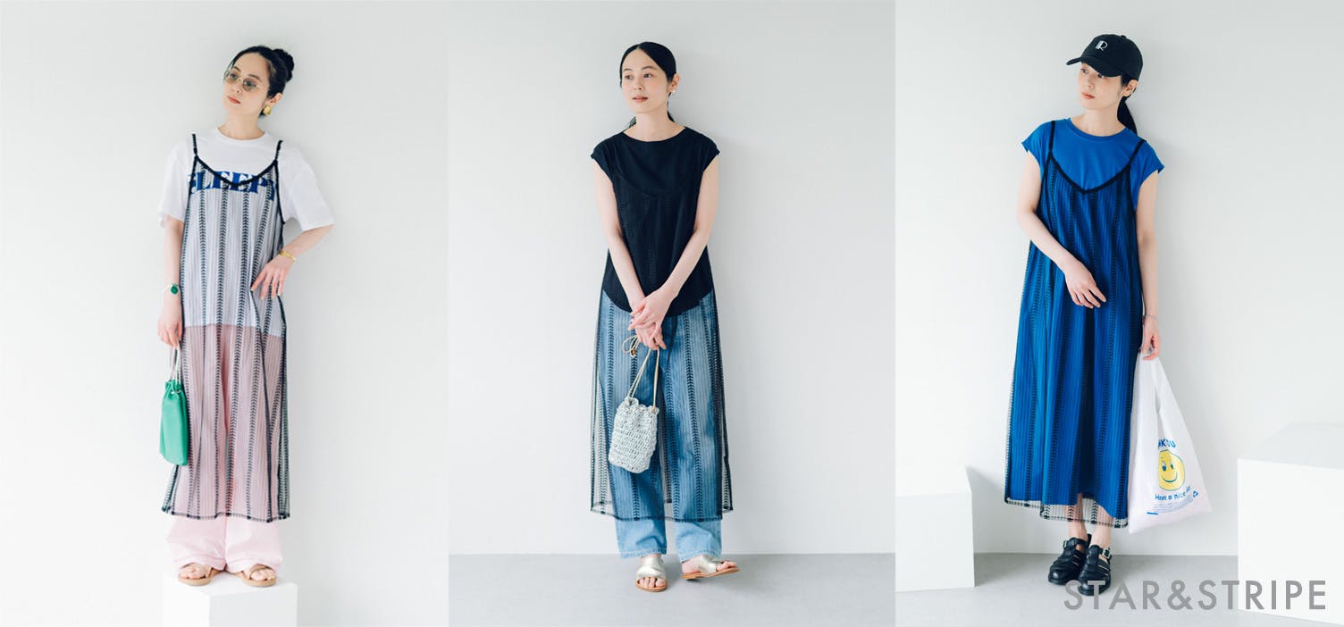 新品＊STAR＆STRIPE / スターアンドストライプ / シアーワンピース STAR＆STRIPE / スターアンドストライプ / シアーワンピース