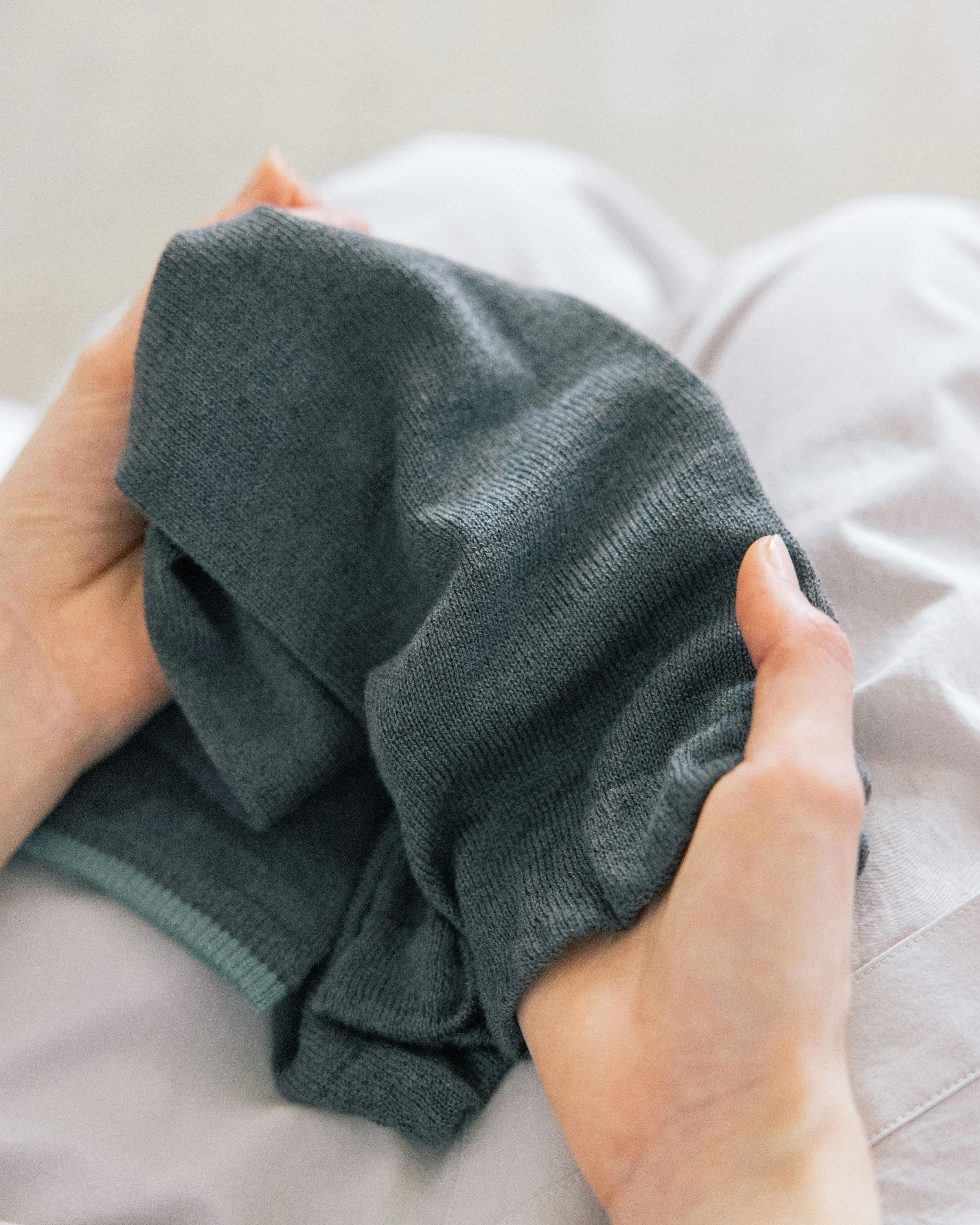 【新品未使用】北欧、暮らしの道具店　リネンのリラックスウェア　ブラック 当店別注】fog linen work / リネンサロペット（サイズ1