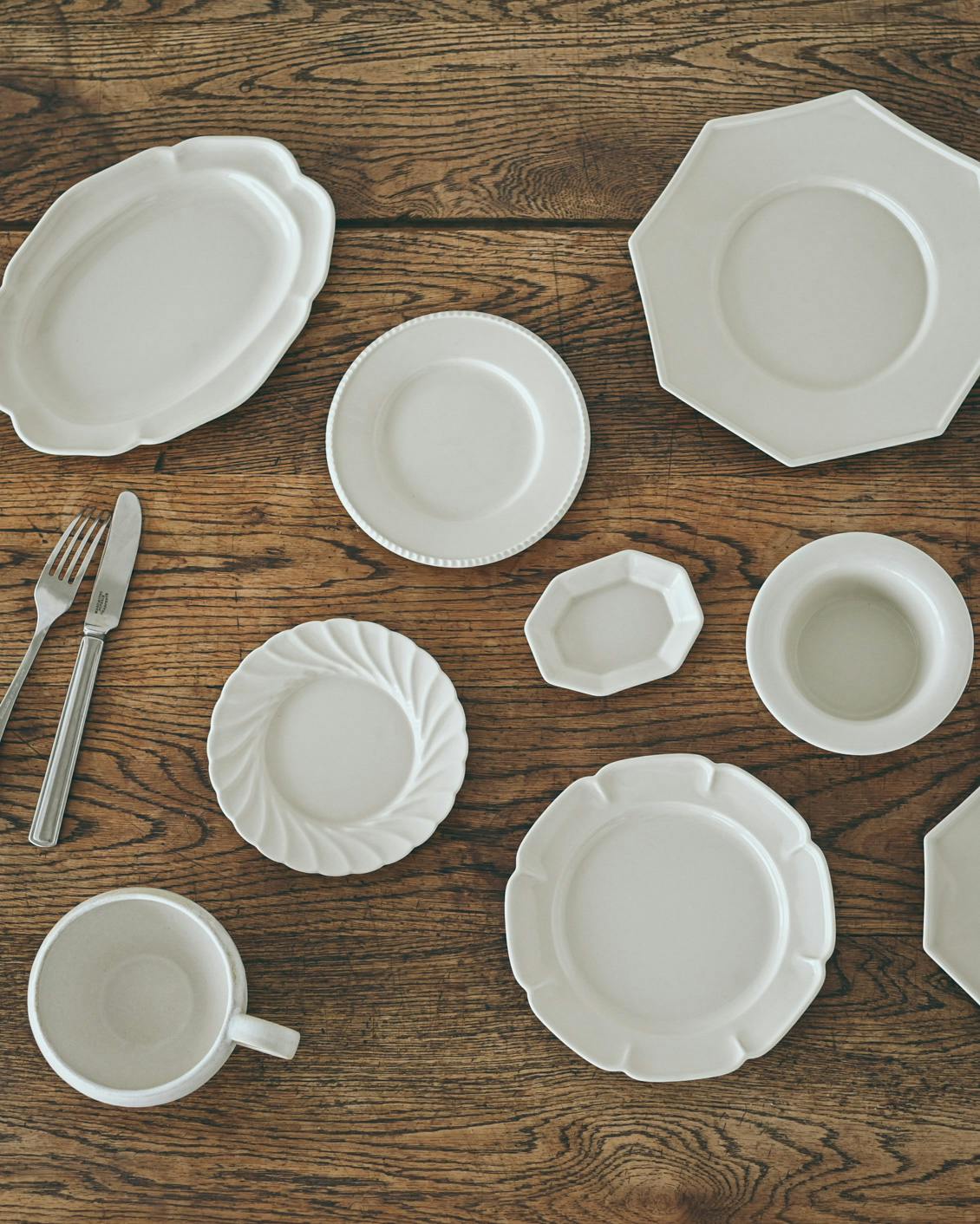 コフェ　co+fe オーバル　花リム　プレート co+feの花リムオーバル コンポート