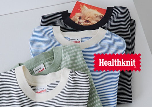 Healthknit / ヘルスニット / ボーダーTシャツの画像