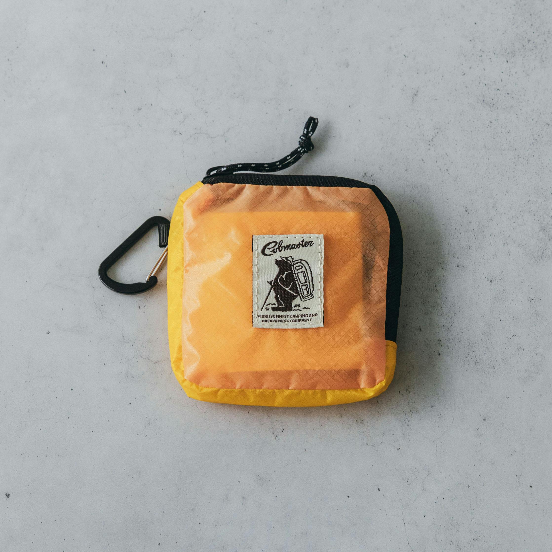 コブマスター / Cobmaster / 正方形ナイロンポーチ（オレンジ×イエロー）の商品写真
