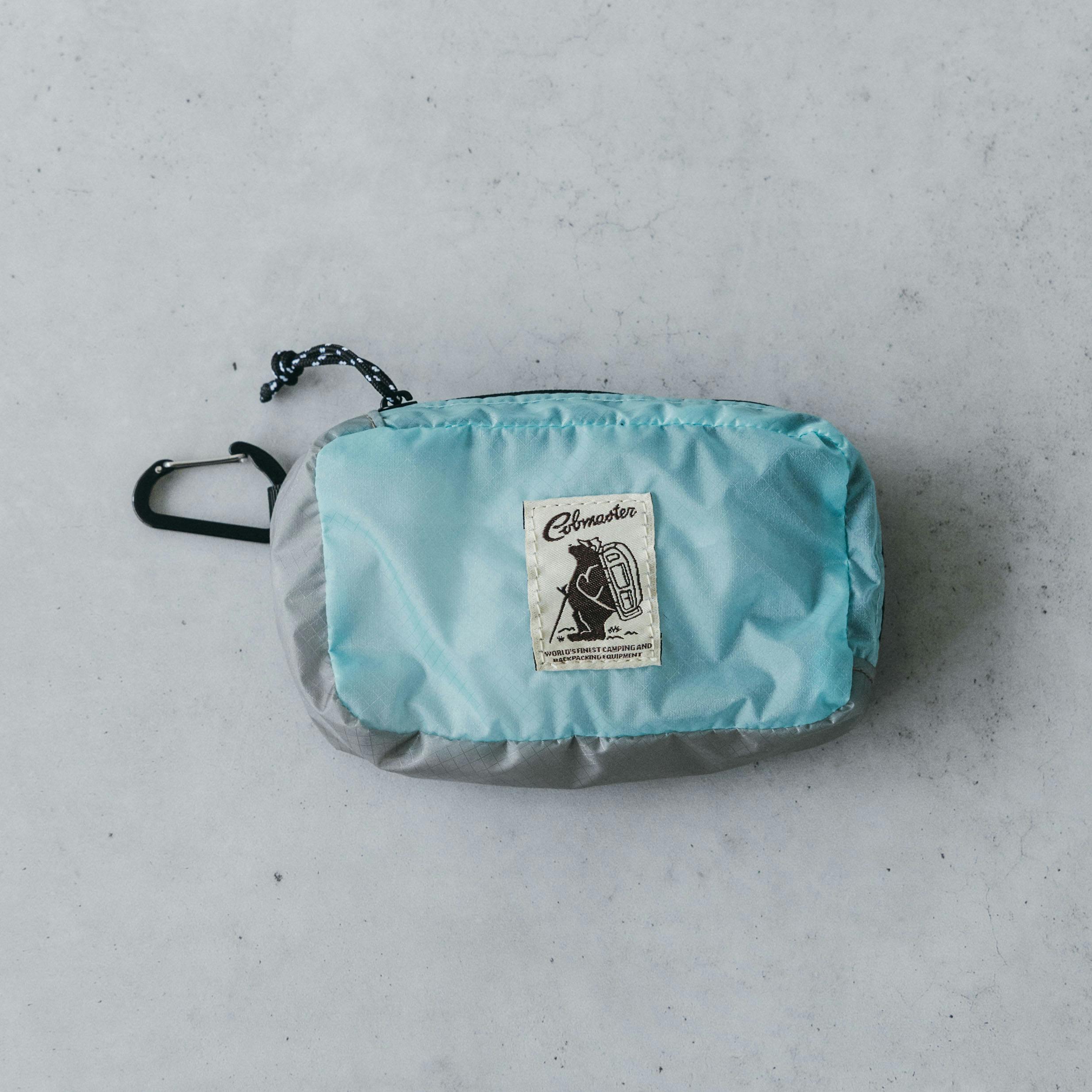 コブマスター / Cobmaster / 長方形ナイロンポーチ（ライトブルー×グレー）の商品写真