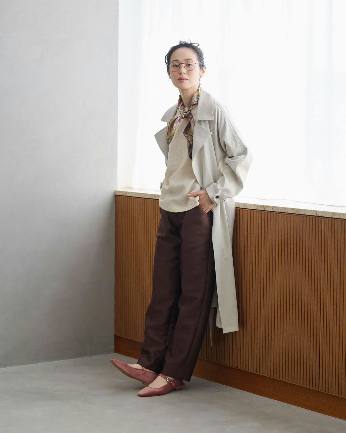 涼しさも、品のよさも」きれい色のTシャツブラウス（エクリュ