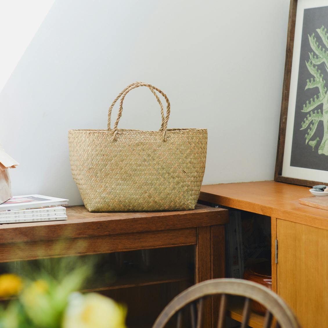 hinthint / 水草のかご / Sサイズ（幅40×高さ21×マチ20cm）の商品写真