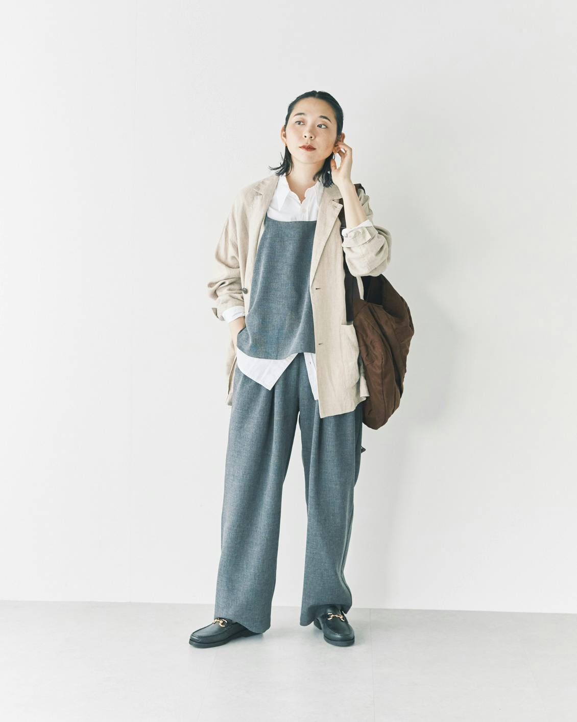 北欧暮らしの道具店　オンオフ頼れる大人のためのキャミソールセットアップ fef57b17c52c7e4b3e1885285ce279