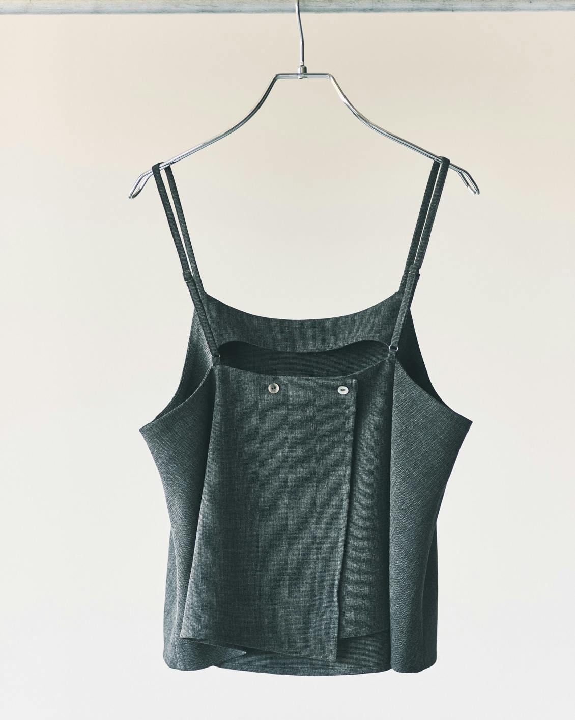 SOLOV FLOAT SHEER LONG TEE キャミセットブラック SOLOV FLOAT SHEER LONG TEE キャミセットブラック オンオフ