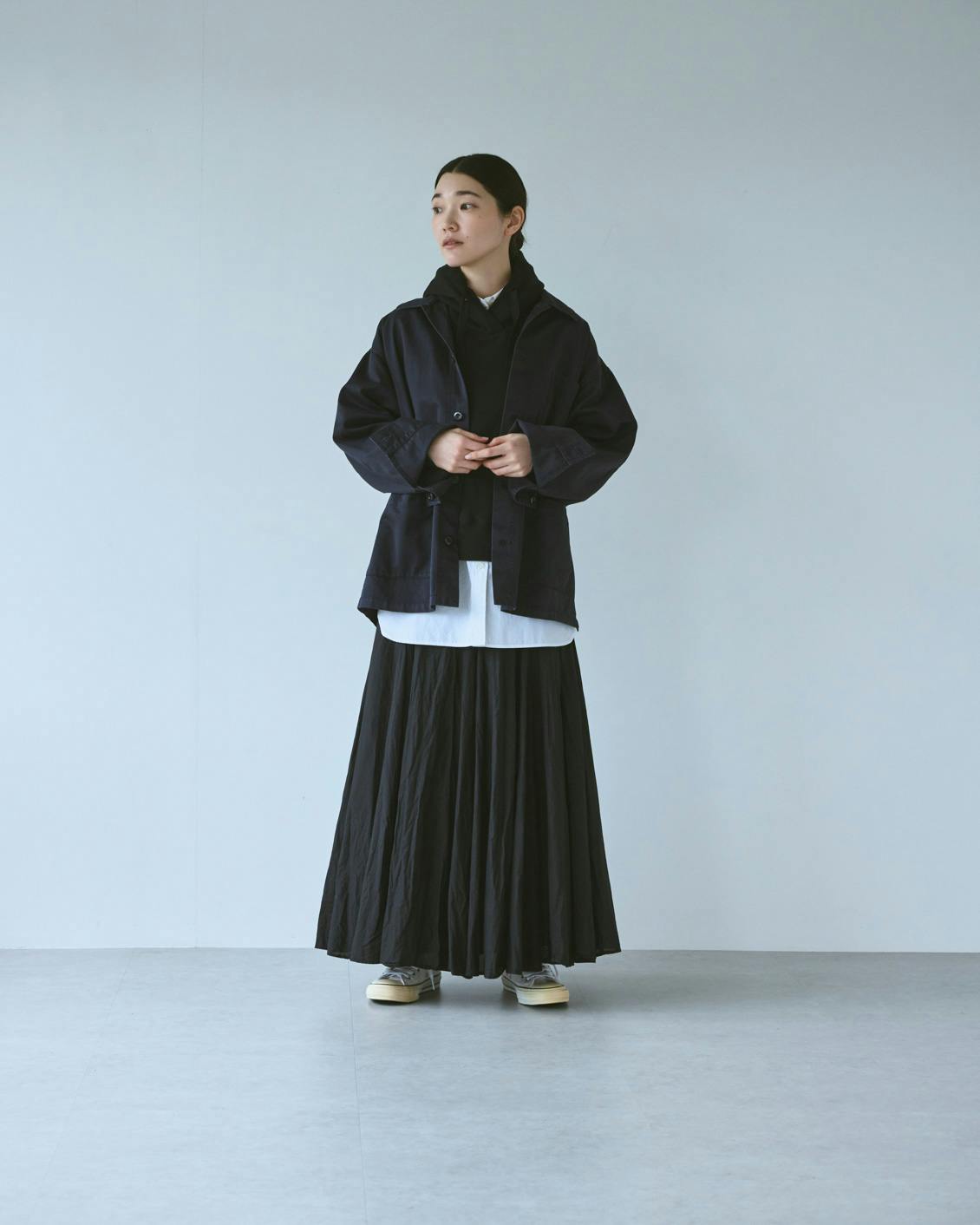 mizuiro ind / ミズイロインド / ボリュームフレアスカート - 北欧