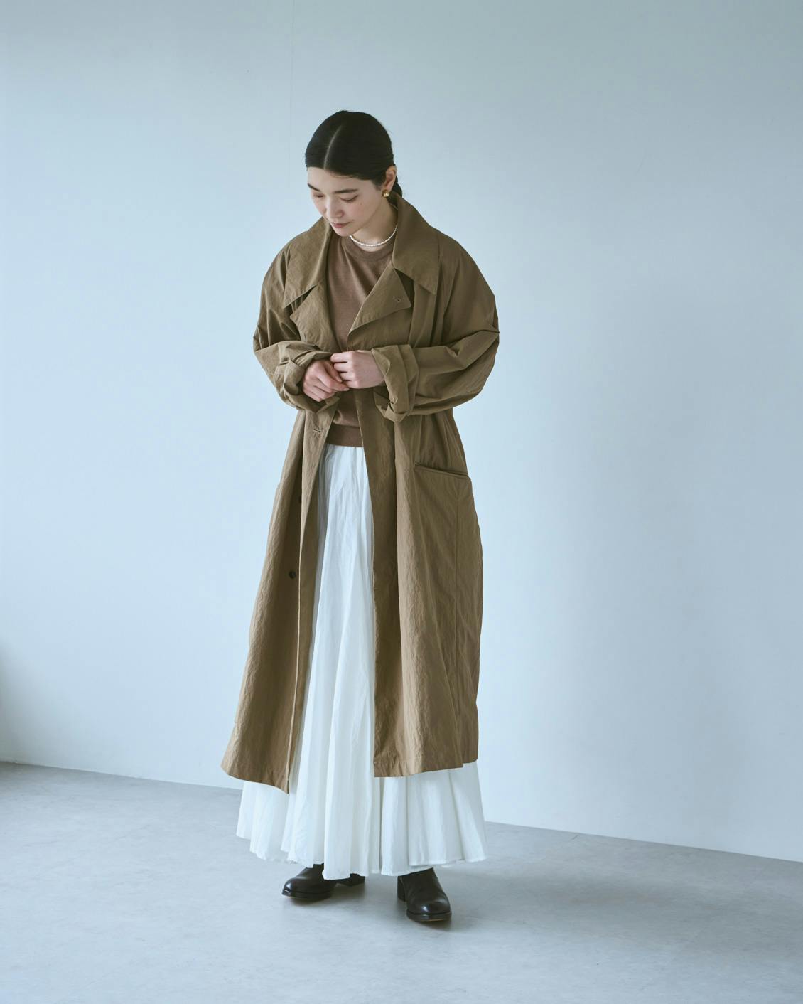 mizuiro ind / ミズイロインド / ボリュームフレアスカート - 北欧