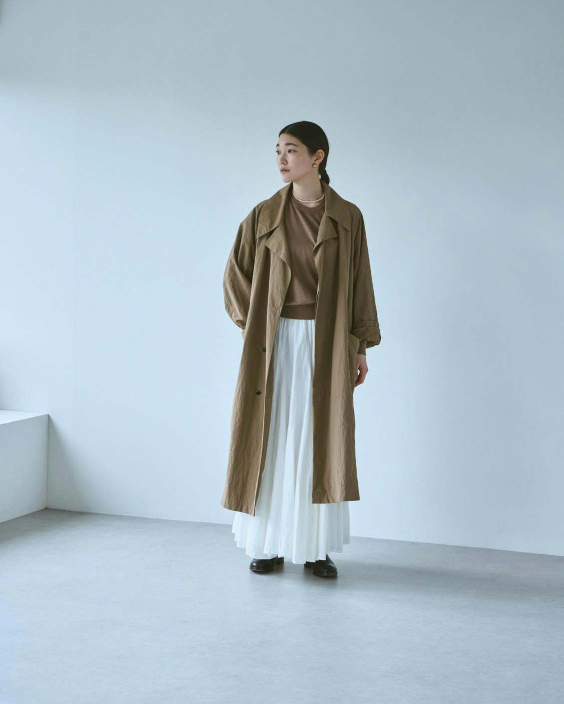 mizuiro ind / ミズイロインド / ボリュームフレアスカート - 北欧