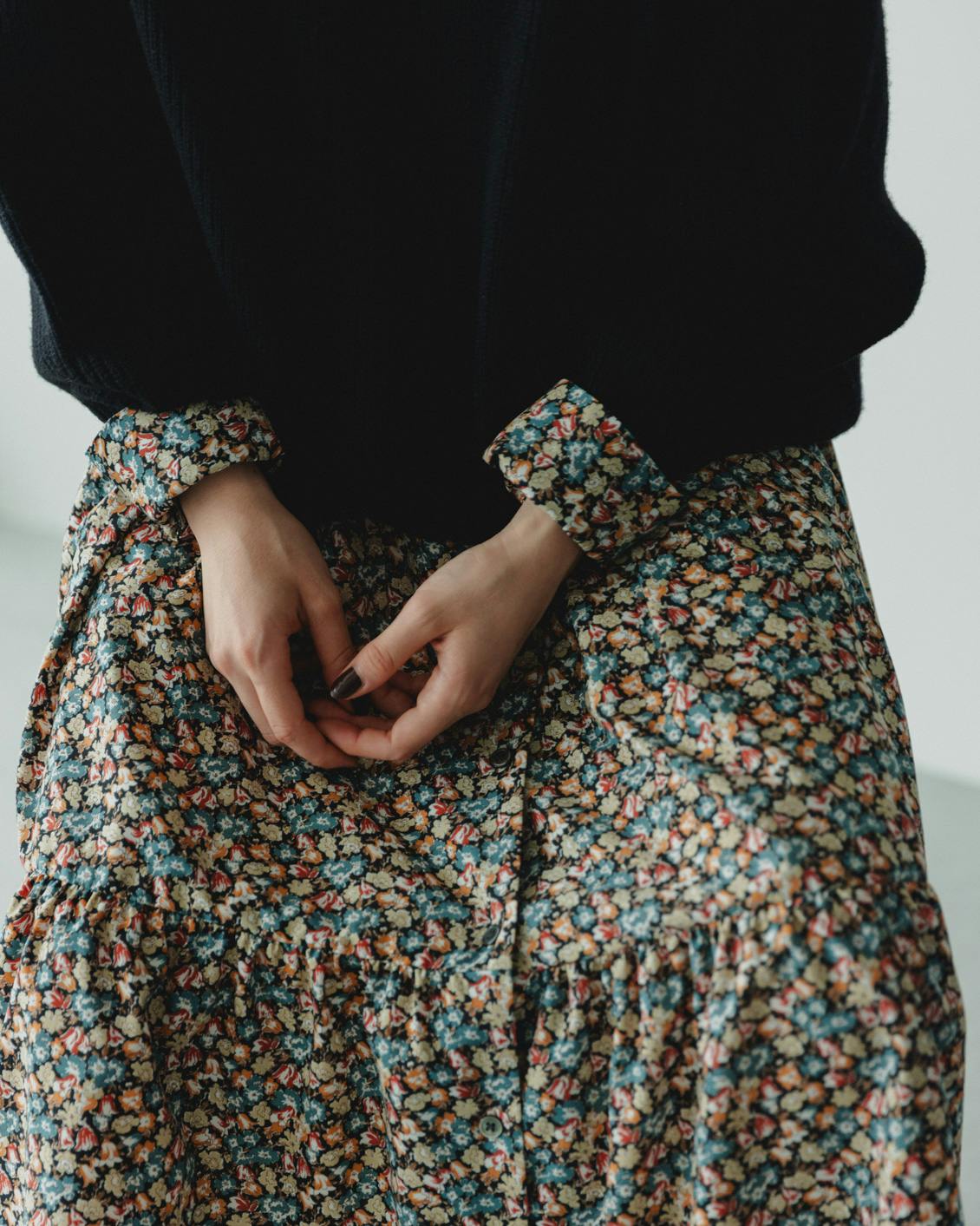 甘すぎないから、大人に似合う」リバティプリントのティアード