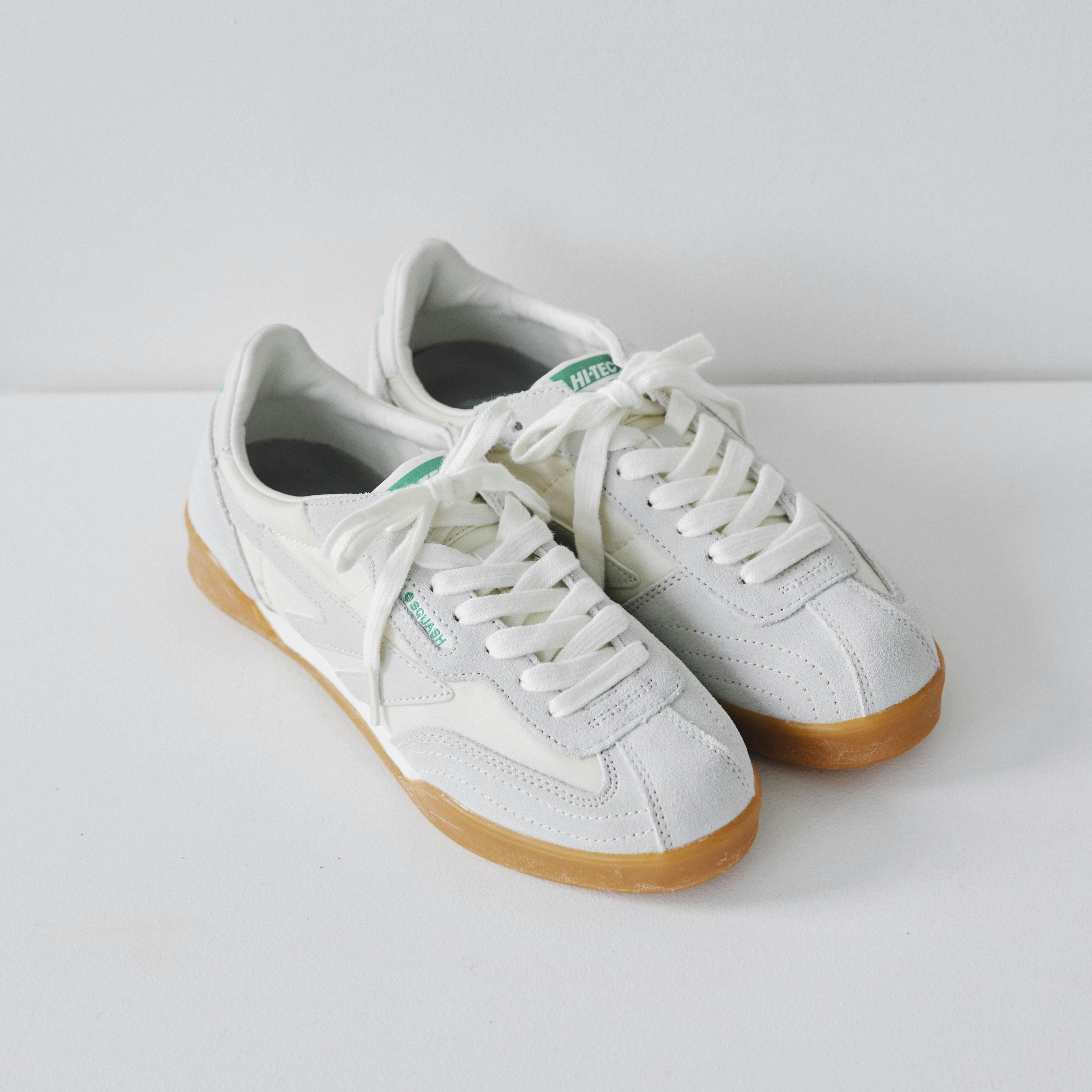 HI-TEC/SQUASH ORIGINAL/スニーカー/24.0cm（ホワイトグリーン）の商品写真